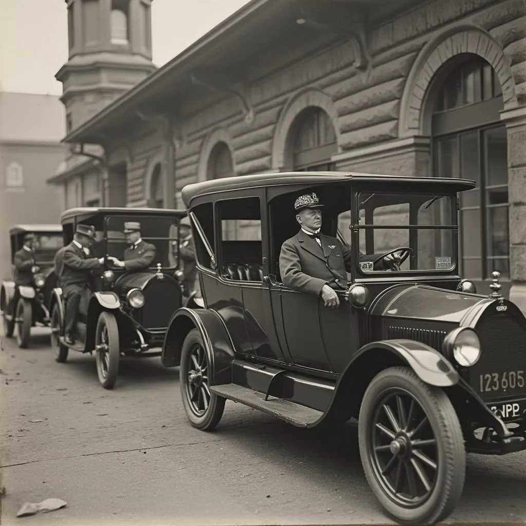 Antigua estación YPF en 1920